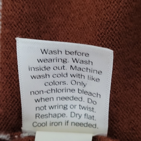 Cara Sanatana x Nine West Women's Balloon Sleeves Sweater Cardigan Brown/Gray M - Picture 12 of 13